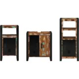 vidaXL Set namještaja za kupaonicu 3 pcs Čvrsto reciklirano drvo | shoptok.hr