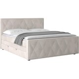 MID.YOU POSTELJA BOXSPRING 180 cm x 200 cm , kovina, umetna masa, tekstil, karton, leseni material bela | Shoptok.si