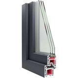  Podrumski prozor RISOR 60x80 cm Okretno-nagibni DIN lijevi antracit - Antracit 60 x 80 cm (troslojni) 1 Naginjanje i okretanje | shoptok.hr