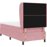  Postelja s pomični vzmetnico Roza 90x190 cm Žamet, (22051284) | Shoptok.si