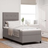  Kutija Proljetni Krevet s Madracem Taupe 100x200 cm Tkanina Cijene