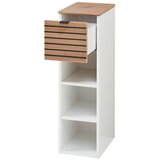 Voleo viseči element, bela, hrast artisan | Shoptok.si
