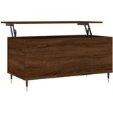 Maison Chic Klubska mizica - kavna mizica - Nizka mizica rjavi hrast 90x44,5x45 cm inženirski les, (21755127) | Shoptok.si