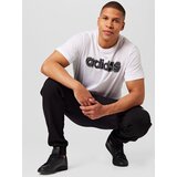 Adidas Funkcionalna majica 'Aeroready Workout Silicone Print Linear Logo' temno siva / črna / bela | Shoptok.si