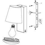 Eglo Caldiero vanjska zidna/1, e27, čelik/antracit | shoptok.hr