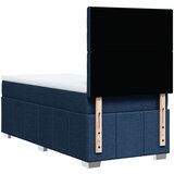 vidaXL Krevet s oprugama i madracem plavi 100 x 200 cm od tkanine | shoptok.hr