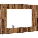  8-dijelni zidni set TV ormarić konstruirano drvo | shoptok.hr