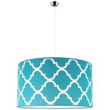  Duolla - Luster na sajli MAROKO 1xE27/40W/230V prečnik 45 cm tirkizna/bela | Eponuda.com