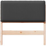  Tapecirani uzglavlje s uzglavljem Prirodna i tamno siva 75 cm | shoptok.hr