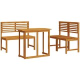  4-delni vrtni jedilni set iz trdnega akacijevega lesa | Shoptok.si