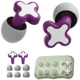 INF Silikonski ušesni čepki za zmanjševanje hrupa - udobni za spanje in učenje Purple, (5000130339) Cene