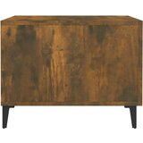  Stolić za kavu s metalnim nogama boja hrasta 50 x 50 x 40 cm | shoptok.hr