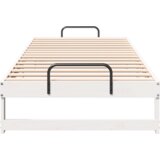 vidaXL Krevetna konstrukcija s ručkama Bijelo 90 x 220 cm | shoptok.hr