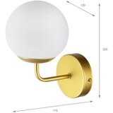  Brilagi - Zidna lampa MALIVA 1xE14/15W/230V zlatna/bela | Eponuda.com