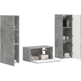  Set TV komoda 5 pcs Betonski sivi Konstruirano drvo | Eponuda.com