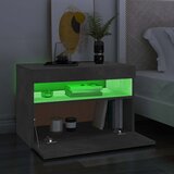 TV ormarić s LED svjetlima siva boja betona 60x35x40 cm | shoptok.hr