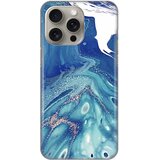 Torbica silikonska print za iphone 15 pro max 6.7 blue marble