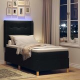  s opruga kutije s LED trakama Crna 90 x 200 cm tkanina | shoptok.hr
