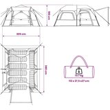 Instant šator Siva i narančasta 8 osoba - Siva i narančasta 8 osoba | shoptok.hr