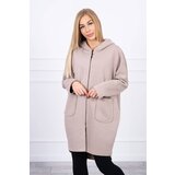 Kesi Insulated sweatshirt with a longer back beige | shoptok.hr