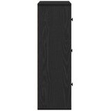  Regal za knjige crni hrasta 60x24x76,5 cm od konstruiranog drva | shoptok.hr