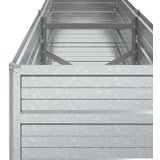 vidaXL Visoka greda 160x40x45 cm pocinkano jeklo srebrna | Shoptok.si