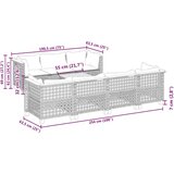 vidaXL 8-dijelni set vrtnih sofa od poliratana s jastucima bež | shoptok.hr