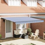  Okvir tende Plava i bijela 400 × 300 cm Poliester s PU premazom | shoptok.hr