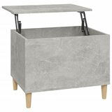 Maison Chic Klubska mizica - kavna mizica - Nizka mizica betonsko siva 60x44,5x45 cm inženirski les, (21753653) | Shoptok.si