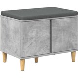  Klupa za hodnik s jastukom Betonsko Siva 60 x 38 x 46 cm | shoptok.hr