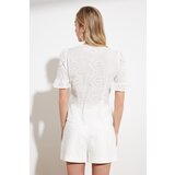 Trendyol Ekru Brodeli Bluza bela | ePonuda.com