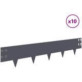  Ograda oko Travnjaka 10 pcs 100 x 20 cm Čelik Antracit | Eponuda.ba