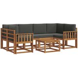  Set vanjskih sofa 7 kom. Prirodna i antracit | shoptok.hr