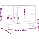 vidaXL ormarić za umivaonik smeđa boja hrasta 80x33x60 cm drveni | shoptok.hr
