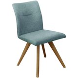 Linea Natura stol, les, tekstil barve hrasta, žadasto zelena | Shoptok.si