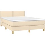  s oprugama i madracem krem 140x200 cm od tkanine | shoptok.hr