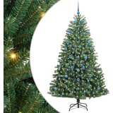 vidaXL Umetno Zložljivo Božično Drevo Zelena 210 cm PVC in kovina, (5000066552) | Shoptok.si