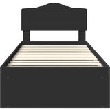 Okvir za krevet Crna 75 x 190 cm Čvrsto borovo drvo | shoptok.hr