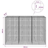  Gabion s žicom debljine 5 mm i mrežom 5x5 cm 300x30x200 cm - 30 cm 200 cm 300 cm | shoptok.hr
