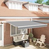 vidaXL Okvir tende z LED lučmi Bela 350 x 250 cm Aluminij - - Bela - 18.48 - 350 x 250 cm - 2025- | Shoptok.si