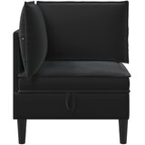 SOFA s pohranom Crna Baršun | shoptok.hr
