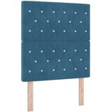  Krevet s opruga kutije s madracem Plava 80 x 200 cm Baršun | shoptok.hr