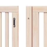  Vrata za pse s vratašcima 10 panela sklopiva 800 cm drvo topole | shoptok.hr