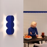 Thoro Tamno plava zidna lampa aluminijska BISCUIT – | shoptok.hr