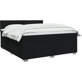  Boxspring krevet s madracem Crna 160 x 200 cm Tkanina | shoptok.hr