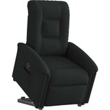 vidaXL Naslonjač na podizanje od tkanine crni | shoptok.hr