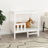  Krevet za pse bijeli 95,5x73,5x90 cm od masivne borovine | shoptok.hr