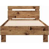  Krevetna konstrukcija s uzglavljem Staro drvo 193 x 95 x 88 cm | shoptok.hr