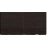 Stolna ploča tamnosmeđa 120x60x(2-6) cm obrađeni masivni hrast | shoptok.hr