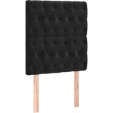  Box spring postelja z vzmetnico LED črna 80x200 cm žamet, (20846752) | Shoptok.si